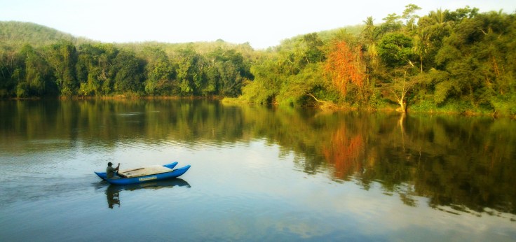 Ferry at Kalutara river