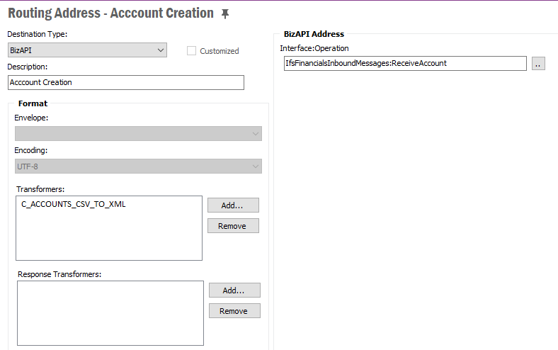 Routing Address in IFS Applications 10.